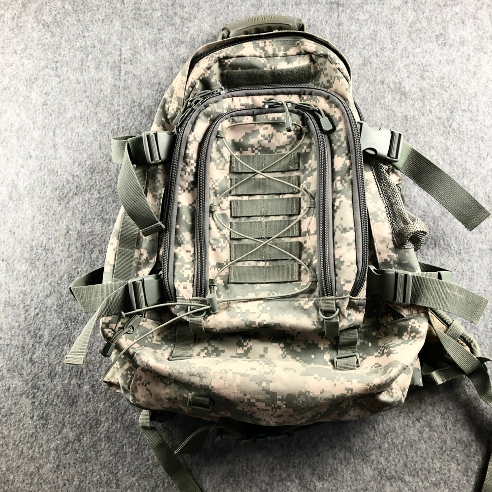 Code Alpha Tactical Backpack Digital Camo ACU MOLLE Military Rucksack Green Grey